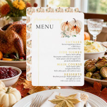 Elegant Watercolor Friendsgiving Pumpkin Dinner