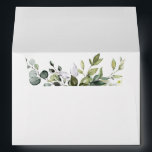 Elegant Watercolor Greenery Wedding Envelope<br><div class="desc">Modern Elegant Watercolor Botanical Greenery Wedding Envelope includes eucalyptus leaves,  green botanical foliage and other beautiful botanical greenery.</div>