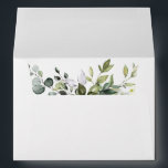 Elegant Watercolor Greenery Wedding Envelope<br><div class="desc">Modern Elegant Watercolor Botanical Greenery Wedding Envelope includes eucalyptus leaves,  green botanical foliage and other beautiful botanical greenery.</div>