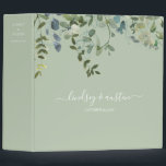 Elegant Watercolor Greenery Wedding Planner  3 Ring Binder<br><div class="desc">This beautiful keepsake album is perfect for wedding planning and wedding photos.</div>