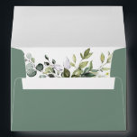 Elegant Watercolor Greenery Wedding Sage Green Envelope<br><div class="desc">Modern Elegant Watercolor Botanical Greenery Wedding Envelope includes eucalyptus leaves,  green botanical foliage and other beautiful botanical greenery. Sage Green.</div>