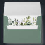 Elegant Watercolor Greenery Wedding Sage Green Envelope<br><div class="desc">Modern Elegant Watercolor Botanical Greenery Wedding Envelope includes eucalyptus leaves,  green botanical foliage and other beautiful botanical greenery. Sage Green.</div>