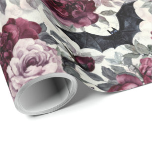 Elegant Watercolor Halloween Wrapping Paper