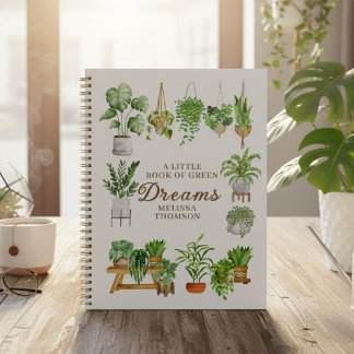 Elegant Watercolor House Plant Inspiration Quote Planner