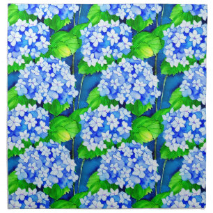 Elegant watercolor hydrangeas cloth napkin