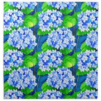 Elegant watercolor hydrangeas cloth napkin