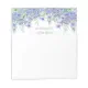 Elegant Watercolor Lavender Floral Botanical Leaf Notepad | Zazzle