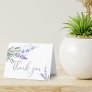 Elegant Watercolor Lavenders Blank Thank You Card