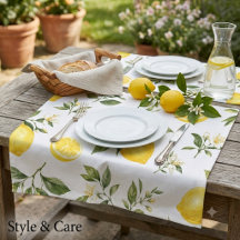 Elegant Watercolor Lemon Blossom Botanical Pattern