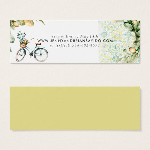 Elegant Watercolor Lemon  Wedding Website RSVP