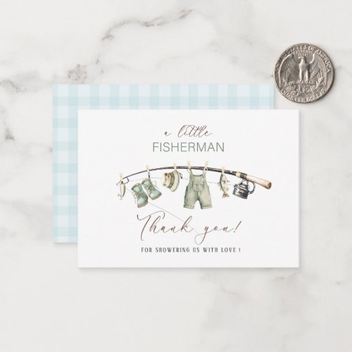 Elegant Watercolor Little fisherman Baby shower