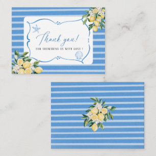 Elegant Watercolor Main squeeze Bridal shower Note Card