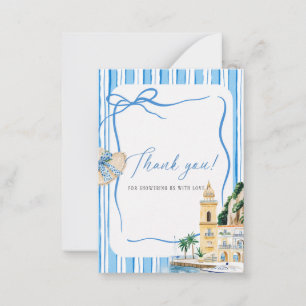 Elegant Watercolor Main squeeze Bridal shower Note Card