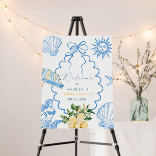 Elegant Watercolor main squeeze bridal shower Wel Foam Board