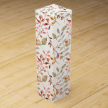 Elegant Watercolor Merry Christmas Wine Box<br><div class="desc">Green and Copper watercolor branches. For an elegant touch to your Christmas decor.
Customize with your own message!</div>