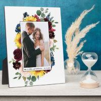 Elegant Watercolor Mixed Floral Wedding Photo