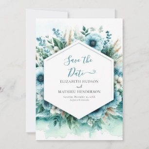 Elegant Watercolor Nautical Wedding Save The Date