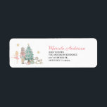 Elegant Watercolor Nutcracker Ballet Pink Christma Label<br><div class="desc">Elegant Watercolor Nutcracker Ballet Pink Christmas baby shower</div>