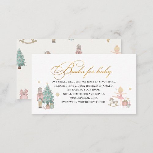 Elegant Watercolor Nutcracker BalletEnclosure Card