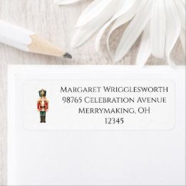 Elegant Watercolor Nutcracker Suite Return Address Label