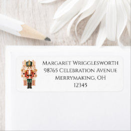 Elegant Watercolor Nutcracker Suite Return Address Label