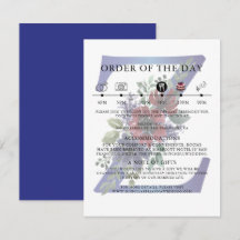 Elegant Watercolor Of A Red & Blue Floral Bouquet