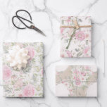 Elegant Watercolor Peonies & Roses Floral Wedding Wrapping Paper Sheets<br><div class="desc">A truly charming design for her special day!  A simply dreamy design of a gorgeous assortment of roses,  peonies,  eucalyptus and foliage.  It definitely has a country garden,  romance sort of vibe.  Beautiful shades of pinks with touches of mint green blend together elegantly.  Delicate and elegant!</div>