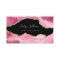 elegant watercolor pink agate on black