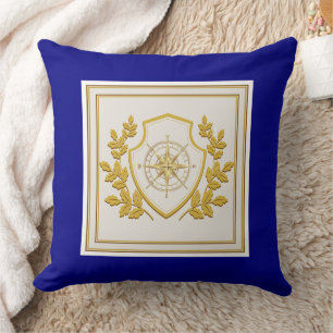 Elegant Watercolor Pink Rose Bouquet Red Throw Pillow