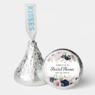 Elegant Watercolor Pink Roses Bridal Shower Favor