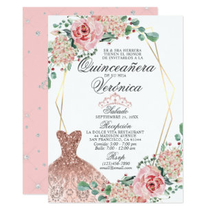 Spanish Quinceanera Invitations Zazzle