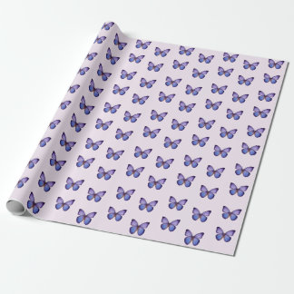 Elegant Watercolor Purple Butterfly Wrapping Paper