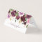 Elegant Watercolor Purple Floral Aftercare Lashes