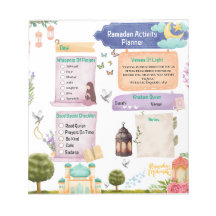 Elegant Watercolor Ramadan Activity Planner 