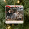 Elegant Watercolor Red Bow Christmas Two Photo