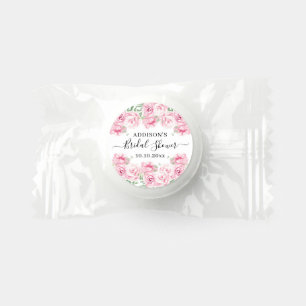 Elegant Watercolor Roses Bridal Shower Life Saver® Mints