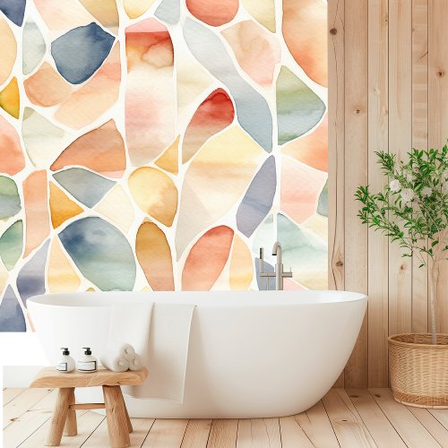 Elegant Watercolor Shuffle Pattern  Wallpaper