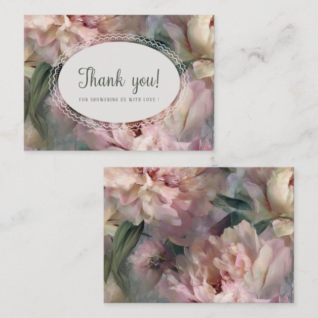 Elegant Watercolor spring wildflowerFlat Note Card (Front/Back)