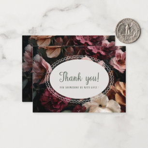 Elegant Watercolor spring wildflowerFlat Note Card