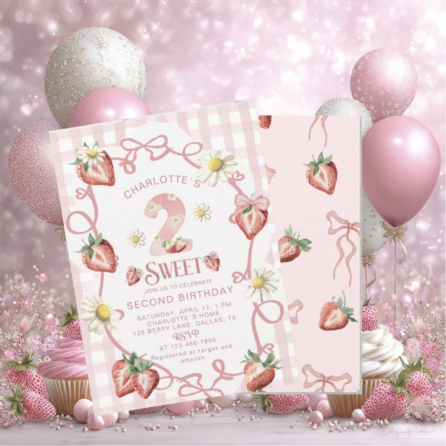 Elegant watercolor  strawberry biFlat Holiday Card (Creator Uploaded)