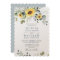Elegant Watercolor Sunflowers Eucalyptus Wedding