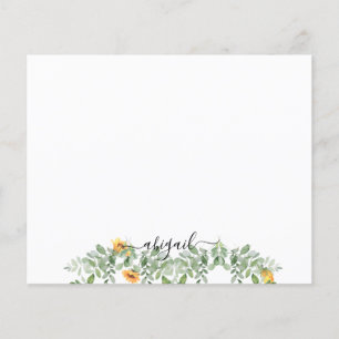 Elegant Watercolor Sunflowers in Foliage Custom