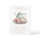 Elegant Watercolor Tea Party Baby Shower