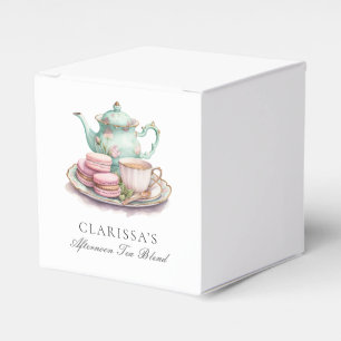 Elegant Watercolor Tea Party Party Favor Boxes