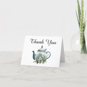 Elegant Watercolor Tea Party Thank You