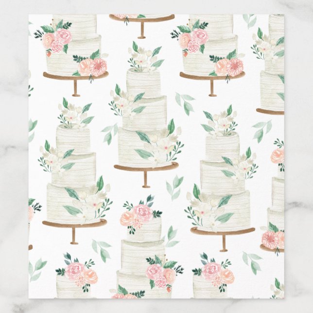 Elegant Watercolor Wedding Envelope Liner (Design)