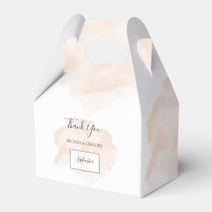 Elegant Watercolor Wedding Favor Boxes