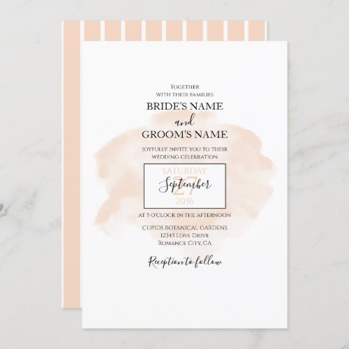 Elegant Watercolor Wedding Invitations