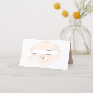 Elegant Watercolor Wedding Place Card