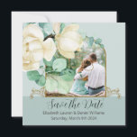 Elegant Watercolor White Magnolia Save the Date<br><div class="desc">Whether it's a wedding, anniversary, or another special gathering, our Elegant Magnolia Design Invitation sets the tone for a celebration that reflects the poise and grace of this iconic flower. It's not just an invitation; it's a keepsake that captures the essence of your event, promising an experience as beautiful and...</div>